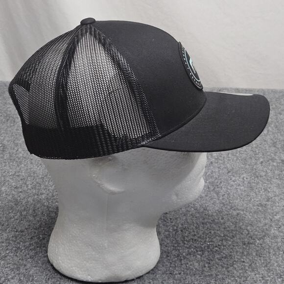 Travis Mathew Hat Black Snapback Trucker Cap Golf Athleisure Designer Preppy - Picture 4 of 7
